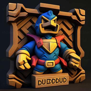 3D model Super Dungeon Bros game (STL)